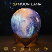 LED USB Star Galaxy Moon Lamp Stand